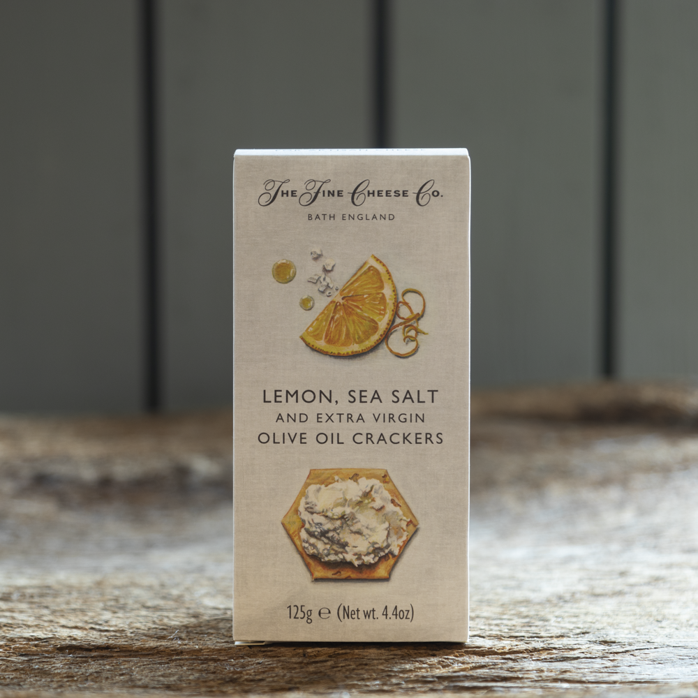 Lemon, Sea Salt and extra virgin olive oil crackers | The Fine Cheese Co.