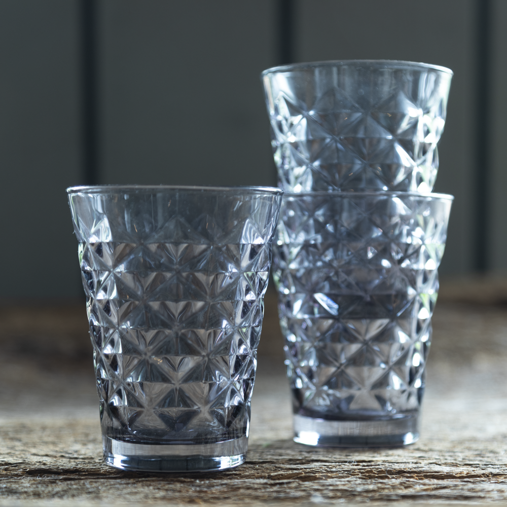 Facettglas Grå 10 cm | tinekhome